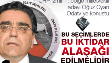 CHP İzmir 1. bölge milletvekili adayı Oğuz Oyan Odatv'ye konuştu...